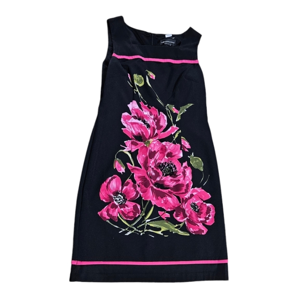 Connected Apparel Women’s Beautiful Pink Flower dress,Size 8